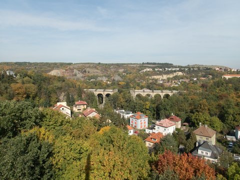 beautiful landscape of prague surroundings