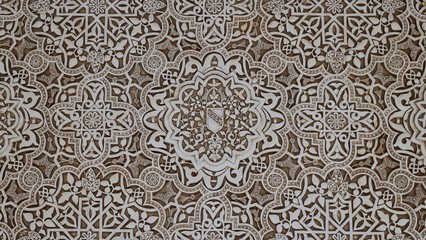 Moorish Pattern on Walls in Andalusia