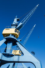 Hafenkran im Stadthafen von Rostock