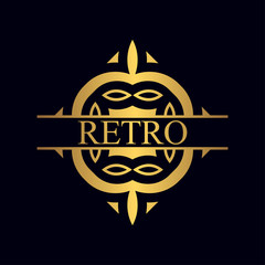 Vintage ornamental logo