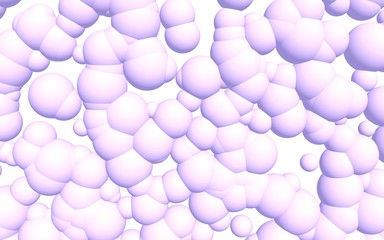 3d rendering picture of pink balls. Abstract wallpaper and background. 3D illustration