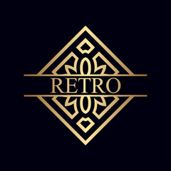 Vintage ornamental logo