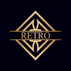 Vintage ornamental logo