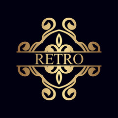 Vintage ornamental logo