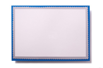 Christmas card plain blank frame