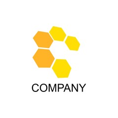 honeycomb logo. vector illustration