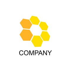 honeycomb logo. vector illustration