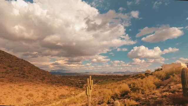 Desert Timelapse Fountain Hills, Arizona,USA 4K