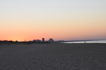 Amanecer en la playa