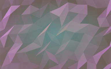Abstract triangle geometrical purple background. Geometric origami style with gradient. 3D illustration