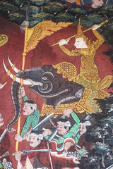 The murals are beautiful and in Thai temples. © ohhh_photo