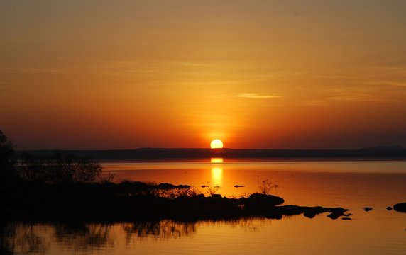 Sunset over Lake Langano, Ethiopia