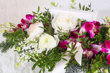 Fresh roses bouquet