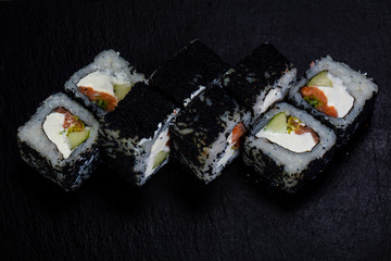 Japanese roll with salmon