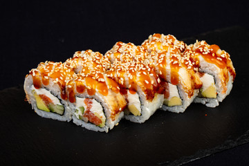 Japanese roll with eel