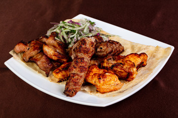 Mix shashlik plate