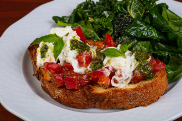 Bruschetta with tomato