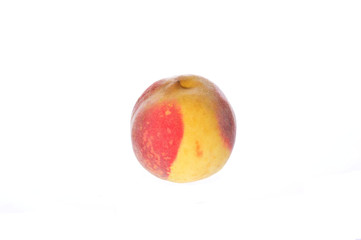 Peach isolated on a white background