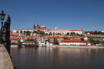 Fototapeta premium View on Hradcany from Charles Bridge