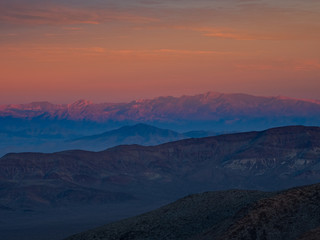 Inspiring landscape, Death Valley National Park. Sunset