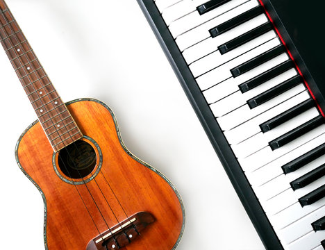 Ukulele and Keyboard - Musician, Piano, Instruments