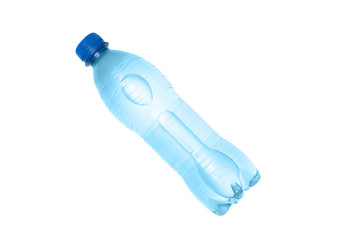 Plastic bottle of water. White isolate