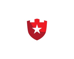 Obraz premium Shield symbol logo template