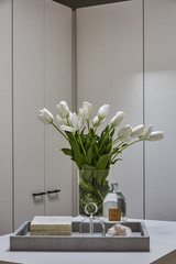 flowers in a wardrobe 