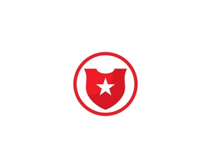 Shield symbol logo template