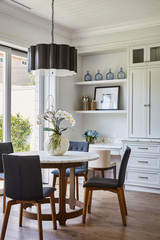 Table in dining room