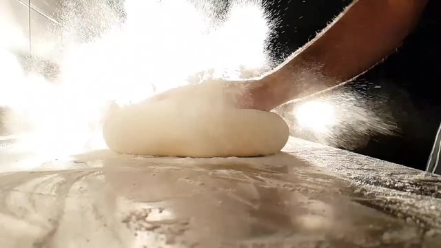 flour in different directions