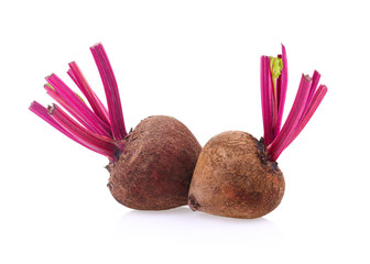 fresh beetroot isolated on white background