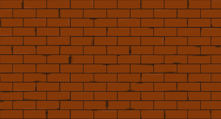 Fototapeta na wymiar brick wall texture seamless vector illustration