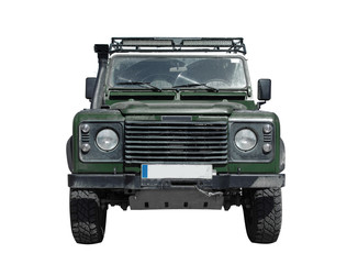 war 4x4 car isolated against white background © kues1