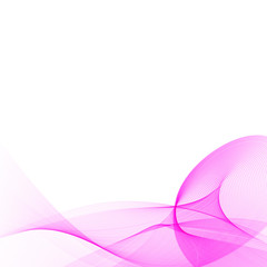 Vector Abstract pink curved lines background. Template brochure design.