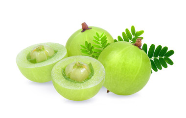 Indiangooseberry isolated on white background