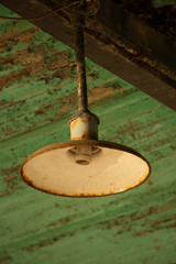 old lamp on the wall