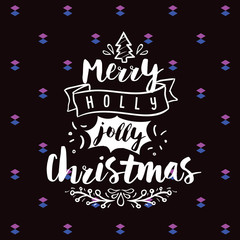 Merry Christmas typography.