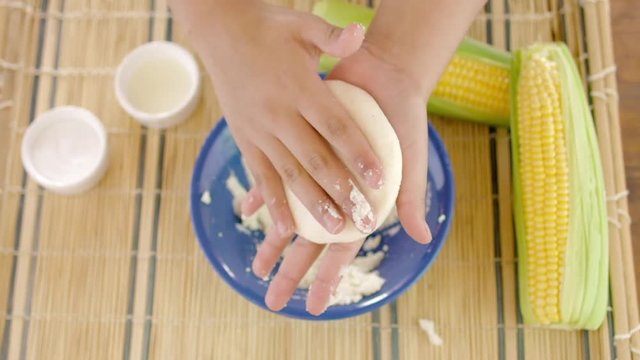 Arepas, Venezuelan dish made of corn flour