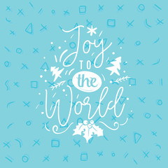 Merry Christmas typography.