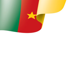 Cameroon flag, vector illustration on a white background