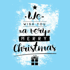 Merry Christmas typography.