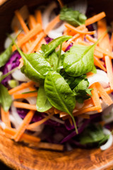 fresh salad in a bowl