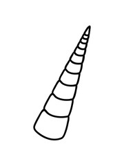 design horn glücklich stehend einhorn pferd unicorn fabelwesen pony reiten mädchen comic cartoon clipart