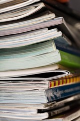 stack of magazines