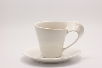 A cup at white background