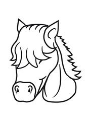 cool reiterin liebe glücklich stute hengst pferd pony reiten gesicht kopf mädchen comic cartoon clipart