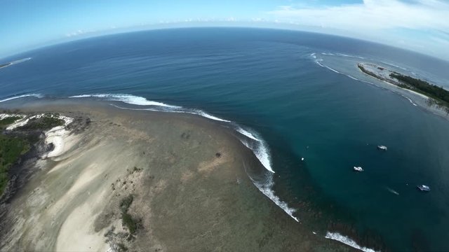 Mentawai Island coast, aerial
