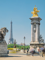 Fototapeta na wymiar Pont Alexandre III Paris summer 