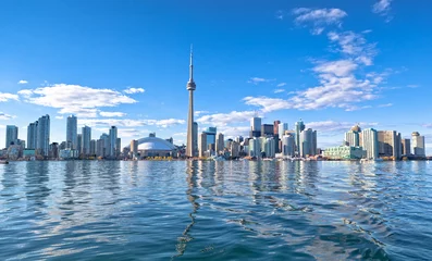 Papier Peint photo Toronto Skyline de Toronto avec la tour CN Ontario Canada
